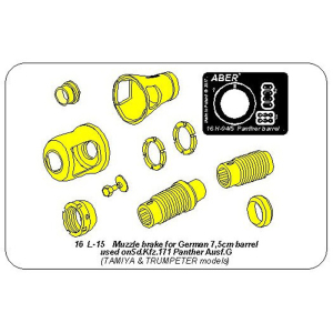 ABER - Panther G 7,5cm, Mündungsbremse Tamiya/Trumpeter