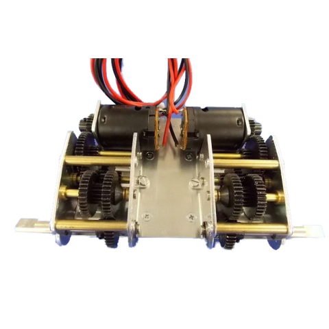 Leopard 1 / Gepard - metal gearboxes with mounting plate, HQ kit in 1:16