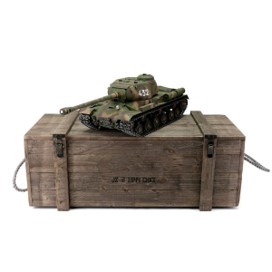 Taigen IS-2, version camouflage, metal edition 1:16 with BB unit, V3 board and transport wooden box 