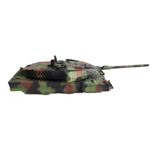 Leopard 2A6 - painted full metal lower hull with torsion bares and new 390/25.000 rpm engines + painted BB upper hull with metal turret and accessories