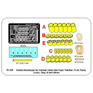 ABER - smoke launchers for german tanks, set made of...