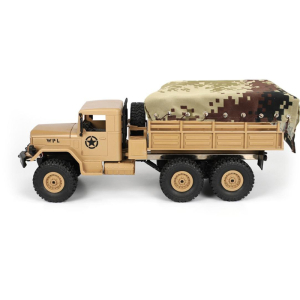 WPL - Truck tarpaulin (beige/brown) with lashing rope and...