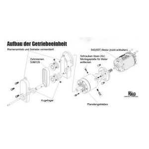 PUMA - Engrenage silencieux à dents planétaires pour Sd. Kfz. 234/2 en 1/16 