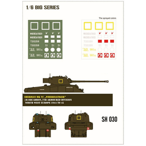 Sherman MK VC "Wheres a Tiger" paint mask in 1/6 