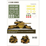 Sherman MK II "Criclade" paint mask in 1/