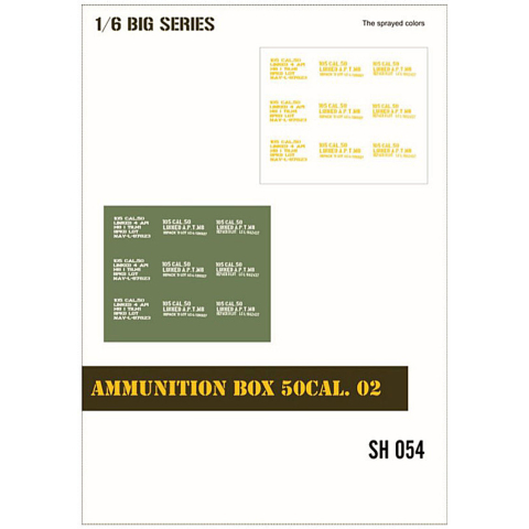 US Army WWII Ammunition Box 50cal. 02, paint mask in 1/6 