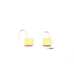 Padlock, 2 pieces made of brass, HQ in 1:16