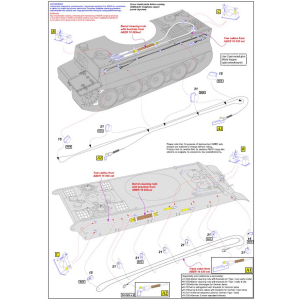 ABER - Tiger I, King Tiger, Panther, Clamps and Brackets for Tow & Track cables 