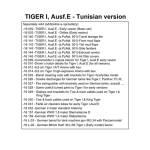 ABER - Tiger I, Ausf. E, front mud flaps, Tunesia, dept. 501