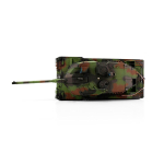 Metalledition V3 LEOPARD 2A6 IR/Rohrrückzug 1:16 - 2.4 GHz mit KWK Rauchmodul Metallwanne/Turm + Metallketten + Antriebs-/Leiträder aus Metall + Metalllaufrollen + Stahlgetriebe