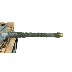 Kanonenrohr Tarnnetz in 60 x 5 cm aus Gewebe, Tarngrün 
