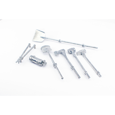 Tiger I - Metal tool set, 7 pcs.