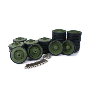 Leopard 2A6 - Metal wheels, set for the metal lower hull,...