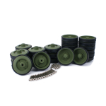 Leopard 2A6 - Metalllaufrollen, Set für die Metallwanne, lackiert
