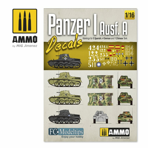 1/16 Panzer I Ausf. A. Autocollants