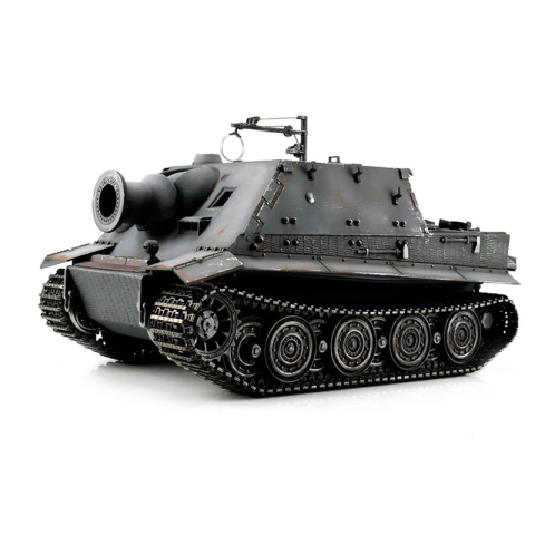 Taigen Sturmtiger, Version Grau in der Metall-Edition 1:16 mit BB-System, V3-Platine und Transportbox aus Holz