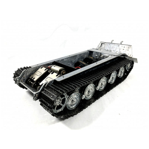 Königstiger - Unterwanne aus Vollmetall von Mato Toys  inkl. Getriebe, Räder, Kettenspanner, Drehstabfederung und Schwingarme