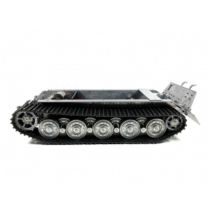 Königstiger - Unterwanne aus Vollmetall von Mato Toys  inkl. Getriebe, Räder, Kettenspanner, Drehstabfederung und Schwingarme