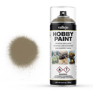 Vallejo - Hobby Paint Spray, US khaki, 400 ml spray can 