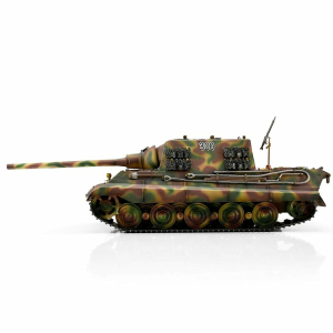 Taigen Jagdtiger, camouflage2 version metal edition 1:16 with gun recoil system, Xenon flash, IR battle unit, V3 board and transport wooden box