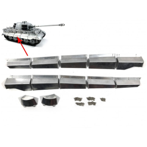 King Tiger - metal side skirt for upper hull, set made of...