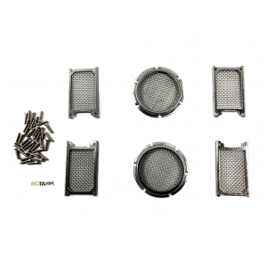 King Tiger - rear engine deck grills, set made of metal...