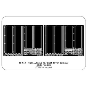 ABER - Tiger I, Ausf. E, Seitenkotflügel, Tunesien,...