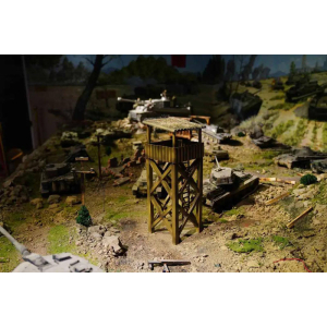 Heng Long - watchtower in 1/16, kit made of plastic, colored