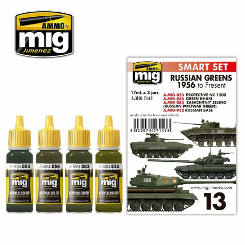 Painting kit Russian greens 1956, content 68 ml