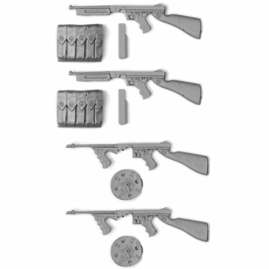 SOL - 1/16 US M1928 Tomson, 2 x 5 Teile aus Resin