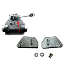 King Tiger - opening front hatches, kit made of metal  