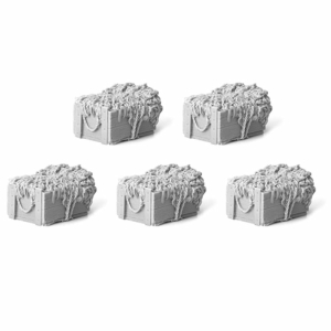 SOL - 1/16 Wooden box and camouflage, 5 pcs 