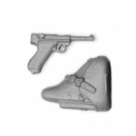 SOL - 1/16 German P08 Luger and Holster, 2x5 pcs