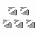 SOL - 1/16 German P08 Luger and Holster, 2x5 pcs