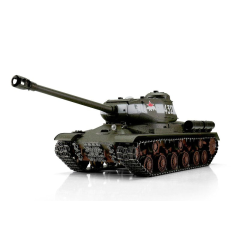IS-2, version green, metal edition 1:16 with gun smoke unit and recoil system, Xenon flash, IR battle unit, V3 board and transport wooden box