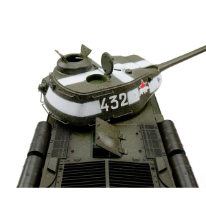 IS-2, version vert, edition métal 1:16 avec unité de recul de canon et elevation via servo, flash xenon, systeme IR, platine V3 et caisse de transport en bois