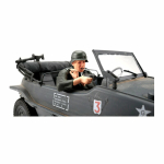 Crew for the VW swimming car (Schwimmwagen) in 1:16, gunner, painted