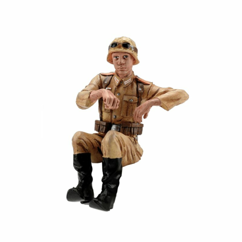 Crew for the VW swimming car (Schwimmwagen) in 1:16, driver Africa, painted
