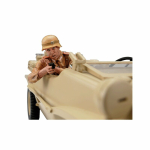 Crew for the VW swimming car (Schwimmwagen) in 1:16, gunner Africa, painted