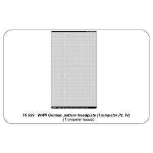 ABER - Panzer VI (Trumpeter), german pattern treadplate 1:16