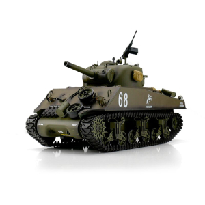 Heng Long M4A3 Sherman 105mm Howitzer,  version green in 1:16 with BB unit and IR system, board V7