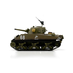 Heng Long M4A3 Sherman 105mm Howitzer,  version green in 1:16 with BB unit and IR system, board V7