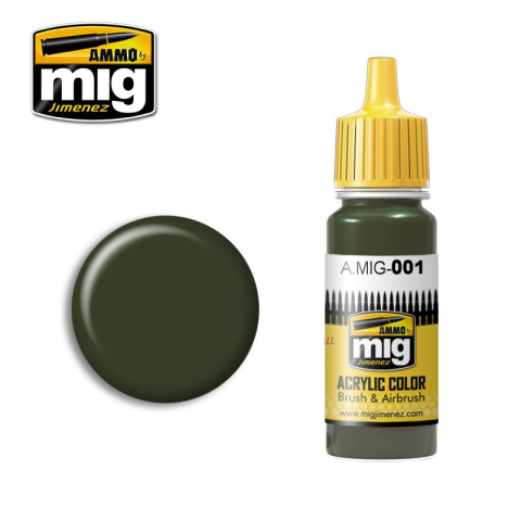 RAL 6003 olive green Opt. 1 