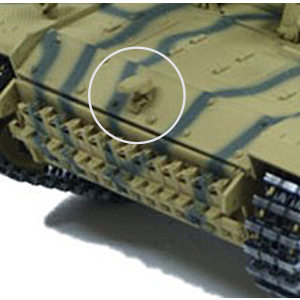 StuG III - cache pour phares de camouflage Notek de Heng Long 1:16