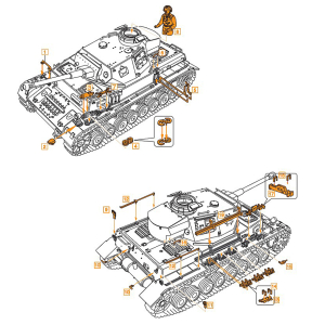 Panzer IV - pièce détaché nr. 10 de Heng Long au 1/16 