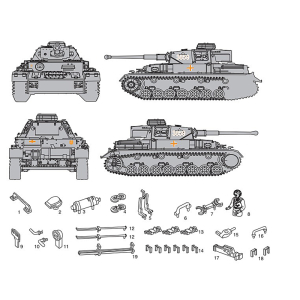 Panzer IV - pièce détaché nr. 1 de...
