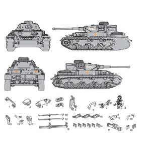 Panzer IV - spare part no. 16 from Heng Long in 1/16 