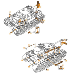 Panzer IV - spare part no. 4 from Heng Long in 1/16