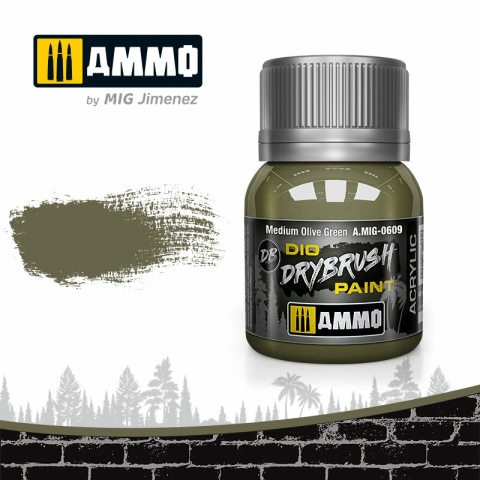 DIO Drybrush medium olive green