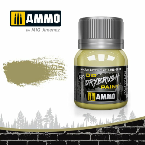 DIO Drybrush medium german yellow 